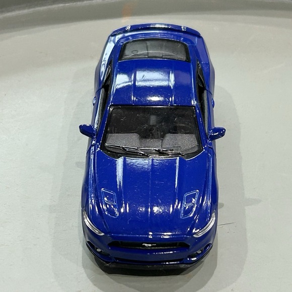 Kinsmart 2015 Ford Mustang GT Diecast Model Toy Car 1:38 Blue - Picture 3 of 6